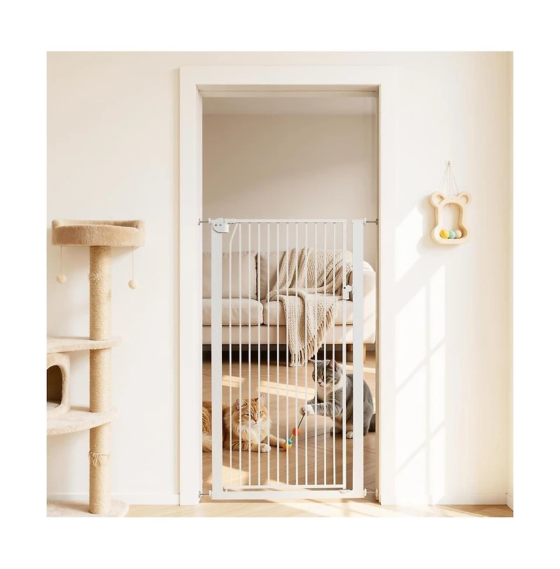 Ruie Extra Tall Pet Gate 56 in High with Adjustable 29 to 41 in Width
