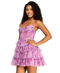 Alex & Sophia Juniors Mesh Dress