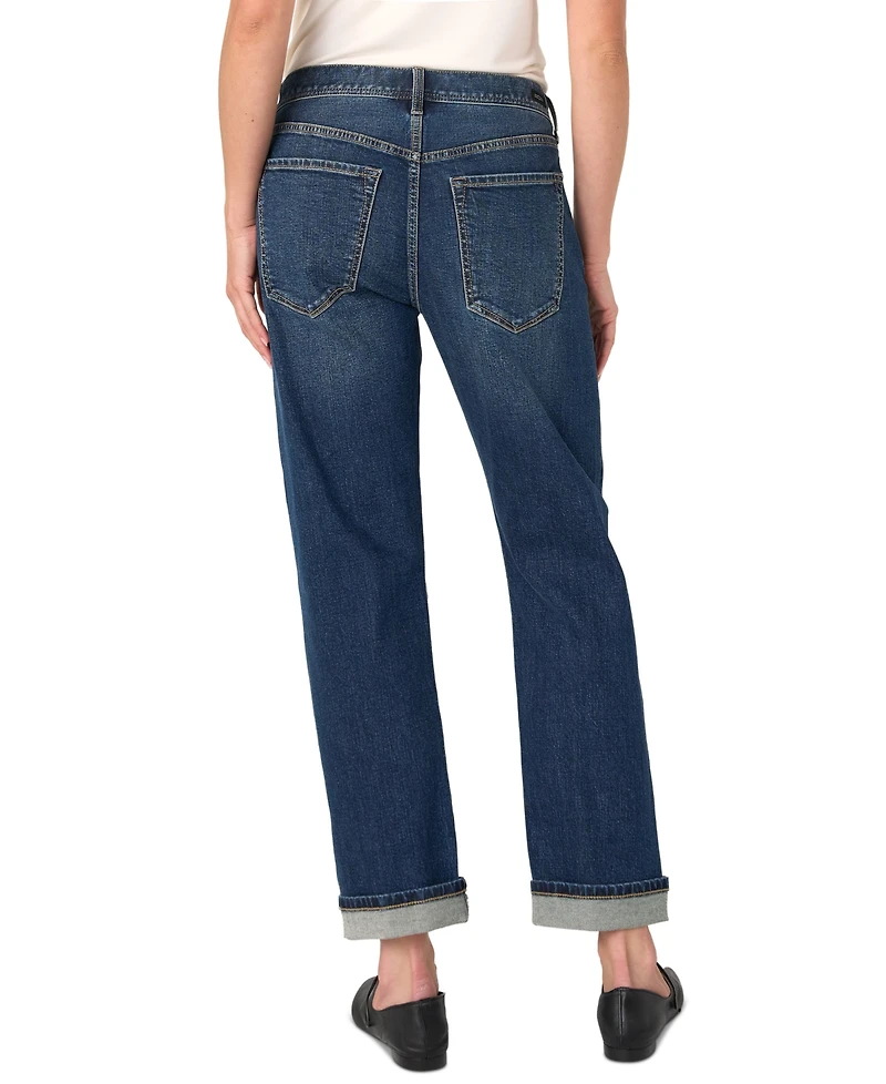 Liverpool Los Angeles Women's Sloane Low-Rise Cuffed Boyfriend Jeans