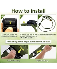 Piscifun Heavy Duty Climbing Stick Replacement Straps Universal Hunting Tree Stand Accessories
