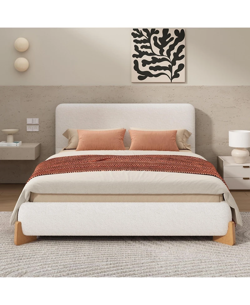 Boyel Living Upholstered Bed, A Luxurious and Comfortable Bedroom Centerpiece, Full Size