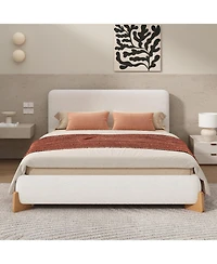 Boyel Living Upholstered Bed, A Luxurious and Comfortable Bedroom Centerpiece, Full Size