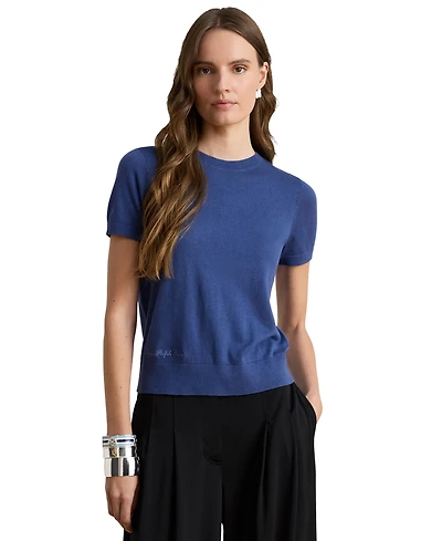 Lauren Ralph Petite Short-Sleeve Sweater