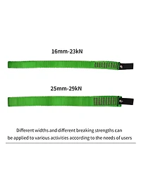 Piscifun 16mm Nylon Tubular Webbing Straps EN566 Certified Rigging for Climbing Tree Work Ziplining