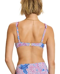 Tommy Bahama Women's Pique Underwire V-Neck Bikini Top
