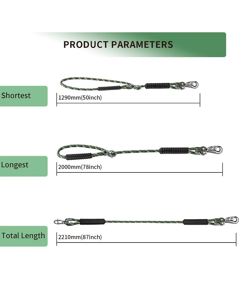 Piscifun Adjustable Heavy Duty Tree Swing Rope Kit For Outdoor Camping Playground