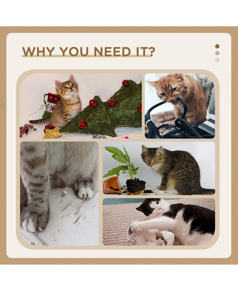 Ruie Indoor Cat Tree with Scratching Posts Condo and Cozy Perch