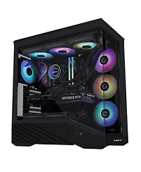 Lian-Li V100 Tempered-Glass Mid-Tower Argb Lighting Atx Case [Compatible with Itx, M-atx, Atx, E-atx Motherboards]