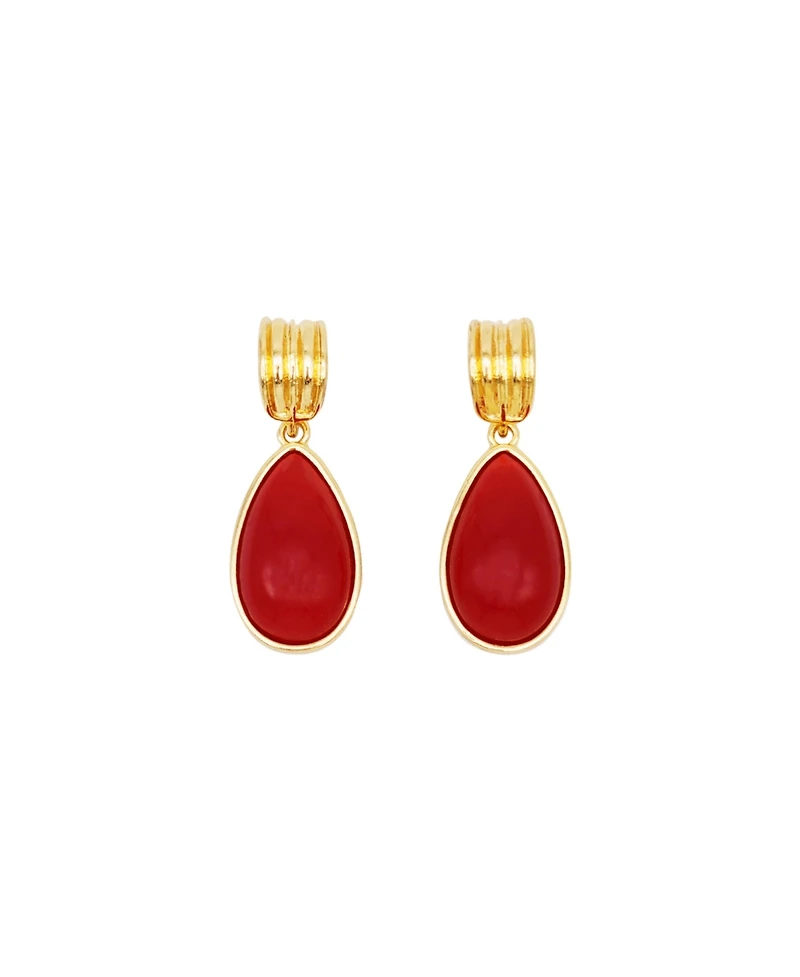 Petit Moments Hoop Tear Drop Earrings
