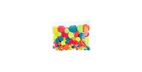 John Bead 100ct Mix Pom Poms Combo Pack for Diy Arts and Crafts, Acrylic Craft Embellishments