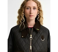 Barbour Women's Tartan Icon Wax Quilt Jacket