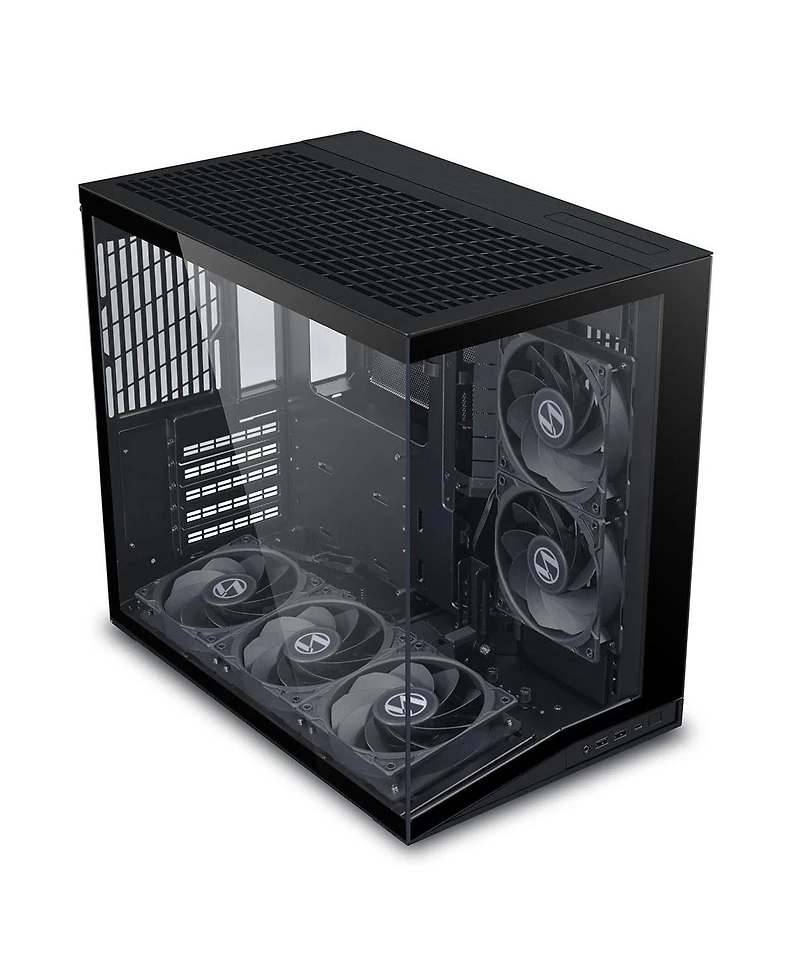 Lian-Li O11D Mini V2 Tempered Glass Pc Case with Fans, Compatible with Atx, M-atx, and Mini-itx Motherboards