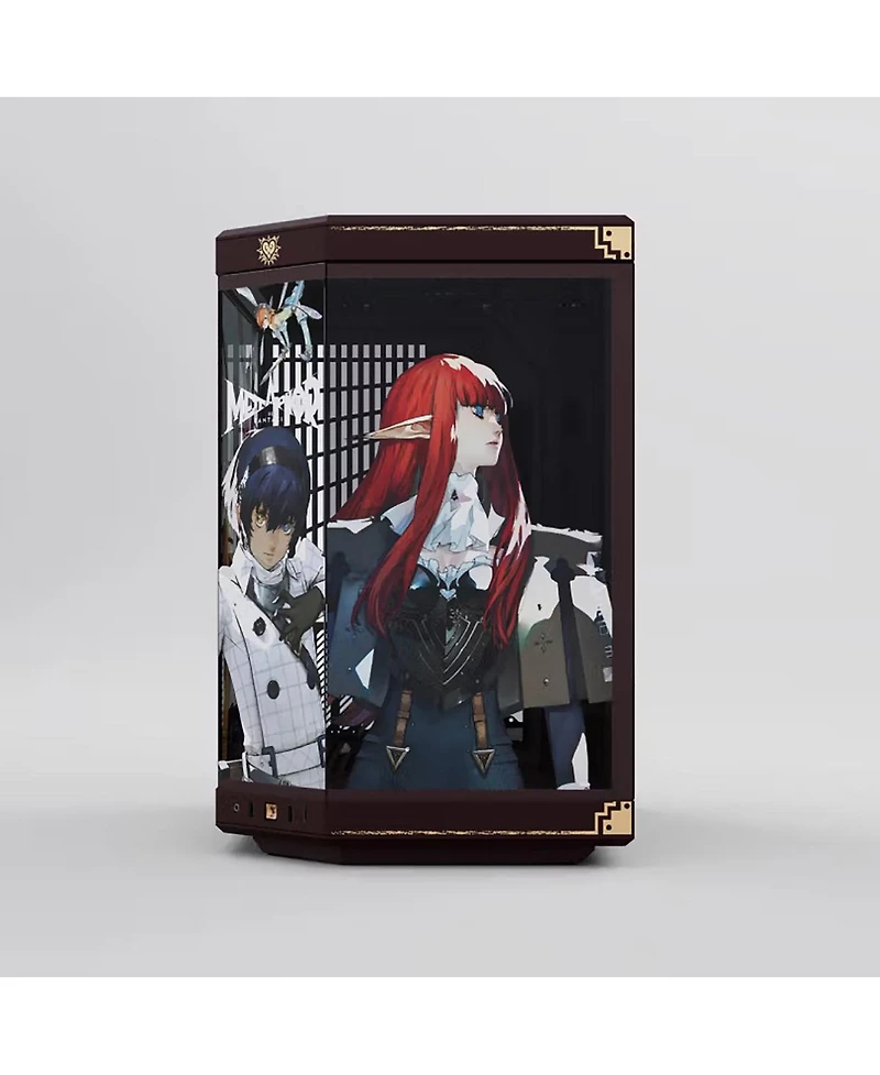 Hyte Metaphor ReFantazio Dual-Chamber Panoramic Tempered Glass Tower Computer Case, Compatible with Itx/mAtx/ATX/Eatx Motherboards