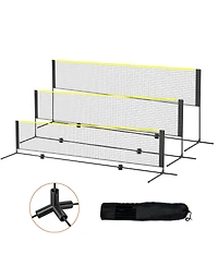 Vevor 14ft Badminton Net Set Outdoor Portable Volleyball Pickleball Tennis Net