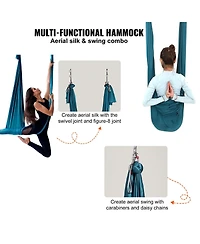 Vevor Yoga Swing Aerial Hammock 5.5 Yards Nylon Hanging Sling Inversion