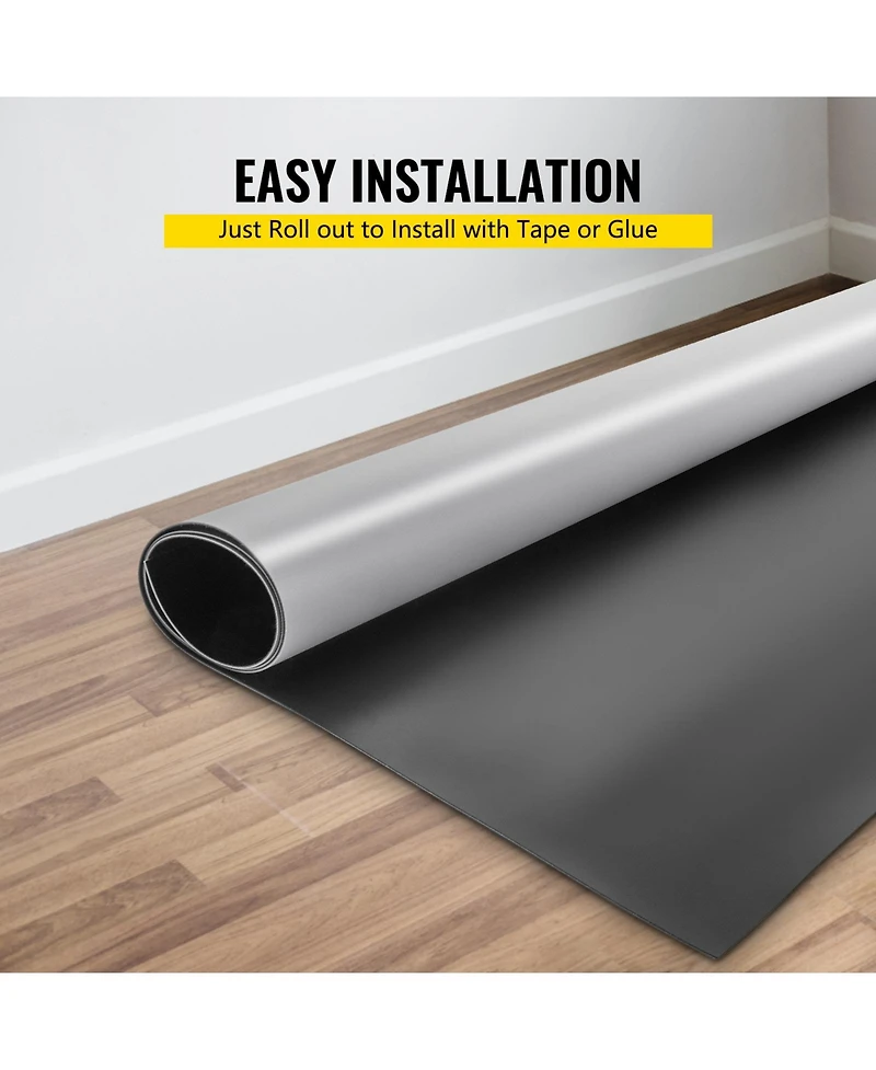 Sevorley Portable Roll-Out Dance Floor, 6.6 x 15.7 ft Reversible Pvc Practice Flooring for Ballet
