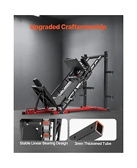 Sevorley Leg Press Hack Squat Machine, Adjustable Leg Press Combo for Home Gym Lower Body Training