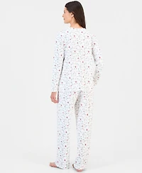 Charter Club Women's 2-Piece Printed Long-Sleeve Packaged Pajama set, Created for Macy's