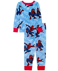 Ame Toddler Boys' 2T-4T Spider Wordy Pajamas, 2-Piece Set