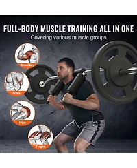 Sevorley Safety Squat Bar Attachment with Shoulder and Arm Pads, 28mm Olympic Bar, 700 lbs Capacity