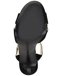 Guess Women's Chaylen Suede Ankle Charms Stiletto Dress Sandals
