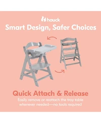 Hauck Alpha and Grow Along Adjustable Wooden Baby High Chair Seat