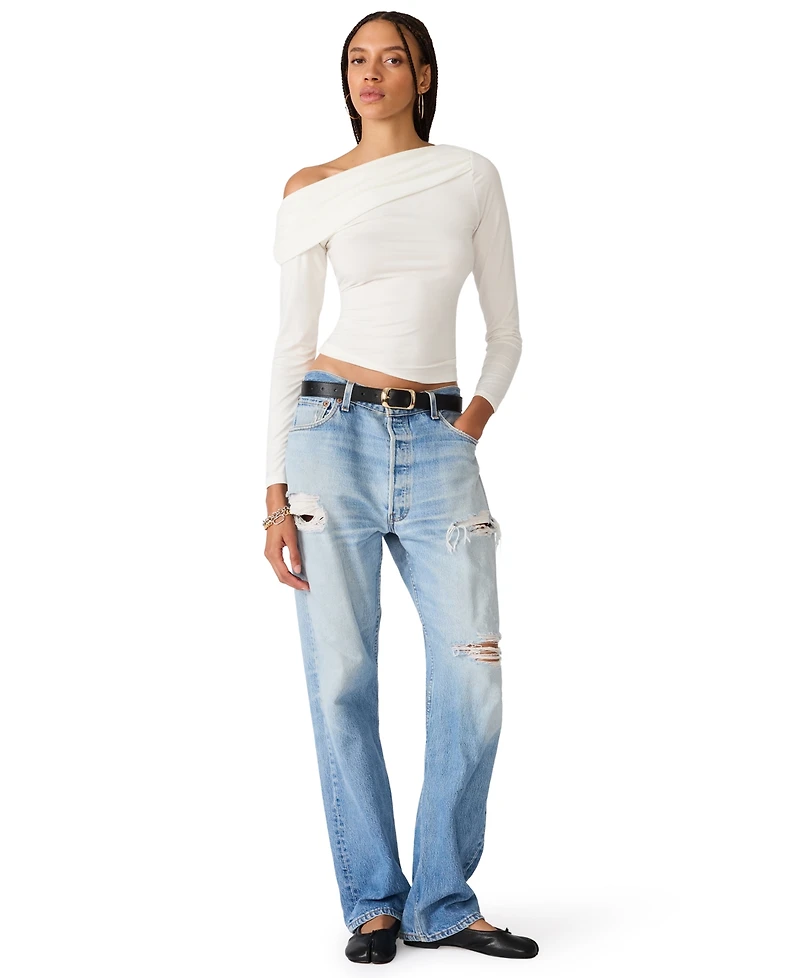 Steve Madden Women's Roman Long-Sleeve Knit Top