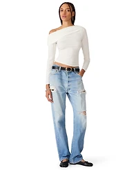 Steve Madden Women's Roman Long-Sleeve Knit Top