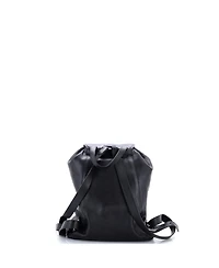 Pre-Owned Prada Medium Front Zip Drawstring Backpack Soft Calf
