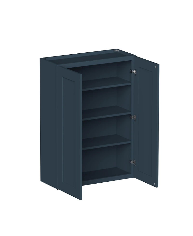 Boyel Living Standard Wall Cabinet Door Shelves, Ready to Assemble Kitchen Cabinet with Solid Wood Frame