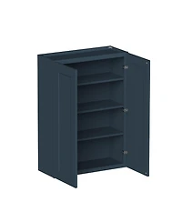 Boyel Living Standard Wall Cabinet Door Shelves, Ready to Assemble Kitchen Cabinet with Solid Wood Frame