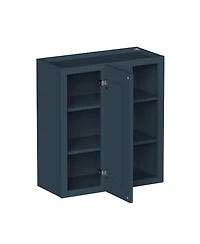 Boyel Living 30"H Standard Corner Wall Cabinets, Ready to Assemble Kitchen Cabinet with Solid Wood Frame, Soft-Close Slides and Hinge