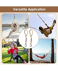 Piscifun 2 Pack Tree Swing Hanging Straps Kit 800LB Capacity Heavy Duty Adjustable Outdoor Gear Hooks