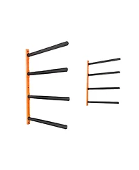 Sevorley Wall-Mounted Kayak Storage Rack, Steel 4-Kayak Holder with Adjustable Padded Arms, 400 lb Capacity