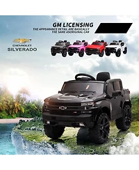 homfan 12v Chevrolet Licensed Ride-On Truck with Remote Control, Battery Powered, 66 lbs Capacity, Ages 3-8