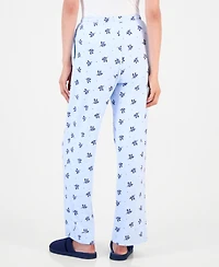 Charter Club Women's Soft Knit Printed Pajama Pants, Created for Macy's