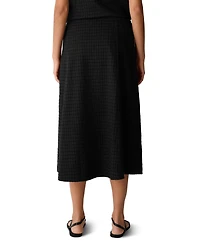 Eileen Fisher Petite A-Line Flared Midi Skirt