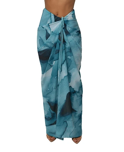 Jluxlabel Women's Abstract Noelia Printed Skirt