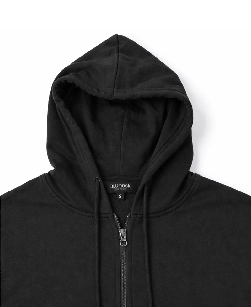 Blu Rock Women's Loose Fit French Terry Zip Up Hoodie And Jogger Set
