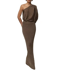 Jluxlabel Women's Resort Metallic Maxi Skirt