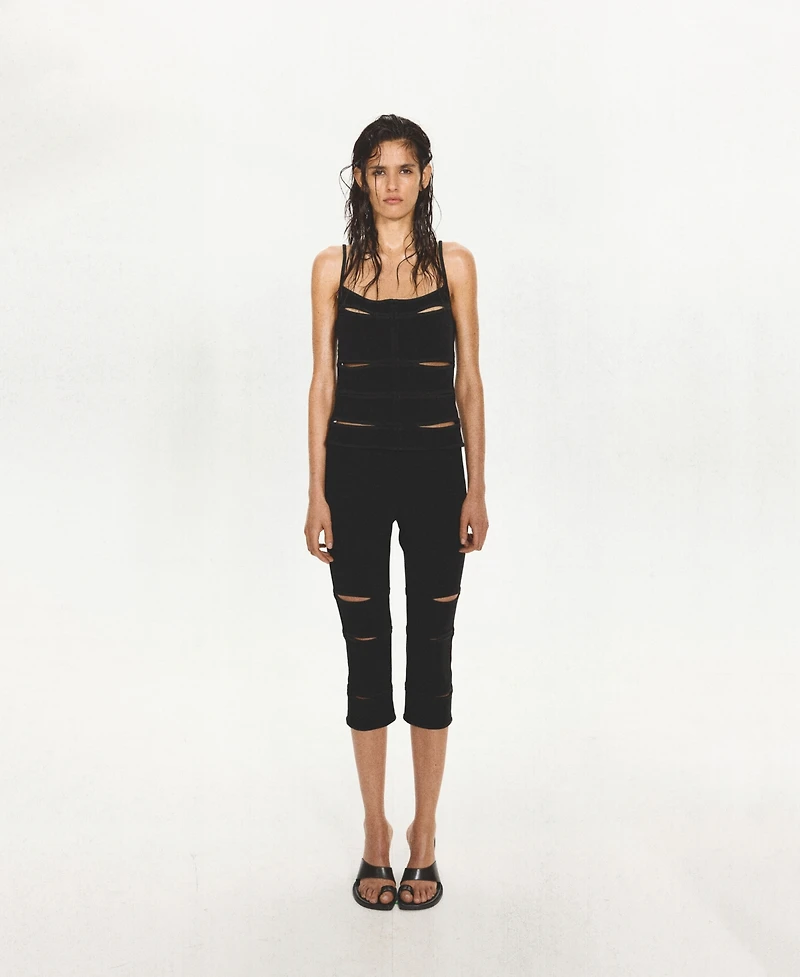 Mango Women's Cutouts Tank Top