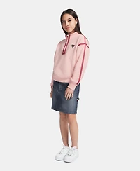 Tommy Hilfiger Girls' 7-16 Fleece Quarter-Zip Sweatshirt