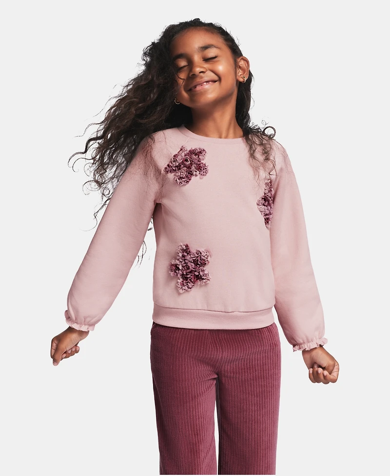 Kids Headquarters Toddler Girls' 2T-4T Long-Sleeve Top and Pants, 2-Piece Set