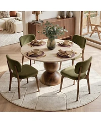 Maison Boucle Mid-Century Modern Dining Chairs Set of 4