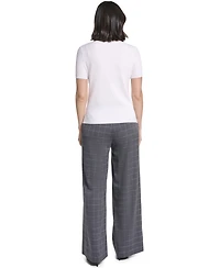 Calvin Klein Women's Textured Short-Sleeve Crewneck Top