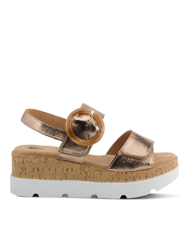 Spring Step Women's Abarah Platform Sandal with Cushioned Insole