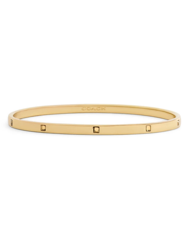Coach Faux-Stone Signature Logo Enamel Stone Duo Bangle Bracelet