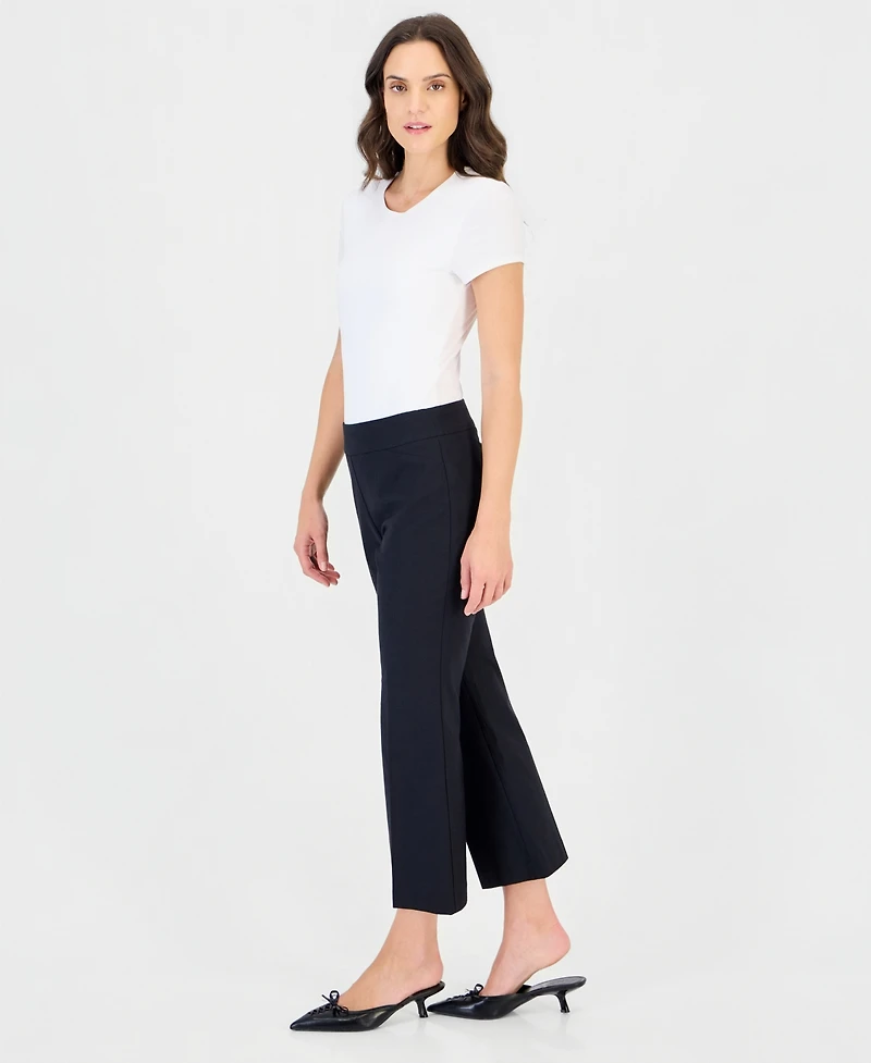 Jm Collection Petite Cropped Kick Flare Pull-On Pants, Macy's Exclusive