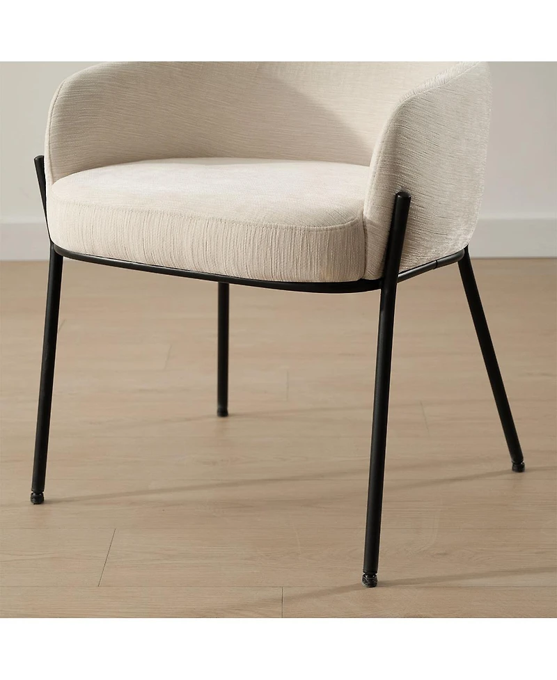 Maison Boucle Modern Upholstered Dining Chair Set of 2