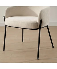 Maison Boucle Modern Upholstered Dining Chair Set of 2